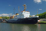 Der 1967 im damaligen Leningrad gebaute Eisbrecher STEFAN JANTZEN lag am 22.05.2008 an seinem Liegplatz auf der zwischen Stralsund und Rügen gelegenen Insel Dänholm,  zu dieser Zeit war er