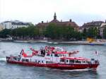Feuerlschboot BL  FRIO  unterwegs am Rhein in Basel; 080901