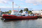 am 10.10.2020 lag das Feuerlöschboot FLB-40-3 an der Feuerwache-See in Warnemünde.