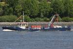 Feuerwehrschiff PRAG; (ENI 04813800); Eigner/Betreiber: HPA / Feuerwehr Hamburg; Datum: 08.05.2026; Aufnahmeort: Elbe/Hafen Hamburg, Deutschland.