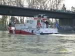 Feuerl�schboot Europa 1 Kehl / Strasbourg hier beim Einsatz zum Nato Gipfel 2009 auf der franz.