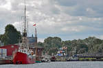 Feuerschiff FEHMARNBELT im Hafen von Lübeck.