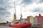 Feuerschiff FEHMARNBELT am 14.08.2021 im Hansahafen Lübeck