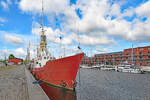 Feuerschiff FEHMARNBELT am 28.05.2022 im Hafen von Lübeck