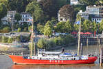 Feuerschiff ELBE 3 am 02.09.2022 im Museumshafen Övelgönne / Hamburg