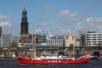 Feuerschiff ELBE 3; Eigner/Betreiber: Museumshafen Oevelgönne; Aufnahmeort: Elbe/Hafen Hamburg, Deutschland; Datum: 06.06.2014; Info: Lüa.