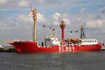 Feuerschiff ELBE 1 (B�RGERMEISTER O’SWALD II); Eigner/Betreiber: Museum der Stadt Cuxhaven; Datum: 15.09.2026; Aufnahmeort: Elbe/Cuxhaven, Deutschland.