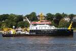 Forschungsschiff ATAIR (IMO 8521426); Datum: 08.05.2026; Aufnahmeort: Elbe/Hafen Hamburg, Deutschland.