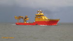 EDDA FONN (IMO 9273662) am 3.7.2016 vor Cuxhaven /   Forschungs- und Vermessungsschiff / BRZ 4505 / Lüa 84,7 m, B 18 m, Tg 6,8 m / 4 Diesel, Mitsubishi S16 R-MPTK-2, ges.