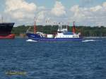 LITTORINA (IMO 7360942) am 25.6.2014 auf der Kieler Förde /   Forschungskutter (FK) / BRZ 185 / Lüa 29,82 m, B 7,42 m, Tg 3,0 m / 1975 bei Julius Dietrich Werft, Oldersum / 1 Deutz-Diesel,