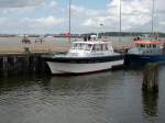 Dem Hafenkapitn von Stralsund sein Boot in Stralsund.