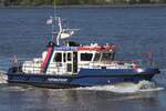 Behördenschiff HAFENAUFSICHT (ENI 04811930); Eigner/Betreiber: HPA; Datum: 28.09.2025; Aufnahmeort: Elbe/Hafen Hamburg, Deutschland.