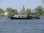 Auf dem Burgsee konnte ich die MS  Albert  ablichten. Schwerin 23.04.2011