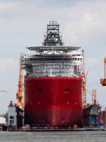 Die Ceona Amazon am 22.08.2014 im Trockendock der Lloyd Werft im Hafen von Bremerhaven.