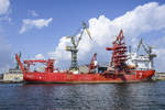 Seven Mar aus Ramsey im Danziger Hafen.