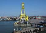 Kranplattform Taklift 4 am 18.09.14 im Hafen von Trelleborg.