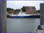 Polizeiboot  Sylt  IMO 9452103. Bauj.2009.Lnge 34m; Breite 7,0m; Tiefgang 1,8m. Betreiber ist das Land Schleswig-Holstein.