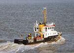 Das 35m lange Boot der Küstenwache ALTE WESER (IMO:9502233) am 05.06.25 in Bremerhaven.