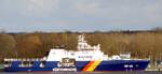 Das 87m lange Schiff der Bundespolizei BAMBERG BP 82 (IMO: 9830020) am 21.11.25 in Rostock.