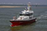 Lotsenboot DEURLOO, IMO 9680126, Heimathafen Oostende (B) am 23.04.2015 auf der Westerschelde kurz vor Breskens.