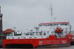 Das Lotsenboot Hanse festgemacht im Hafen von Cuxhaven am 11.04.10