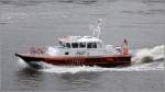 Die LOTSE 4 (ENI 04810620) ist am 12.05.2013 auf der Elbe in ihrem Heimathafen Hamburg unterwegs. Sie wurde 2013 afu der Schiffswerft Hermann Barthel in Derben gebaut, ist 18 m lang, 5 m breit und 20 kn schnell.