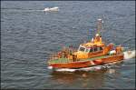 Lotsenboot  Schnatermann  kehrt am 07.07.13 in den Seehafen Rostock zurck.