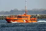 Das 17m lange Pilot Boot BUTT am 25.03.22 ausgehend Rostock
