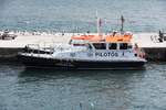 Lotsenschiff ILHÉU DO LIDO im Hafen von Funchal / gesehen in Funchal (Madeira/Portugal), 02.02.2018