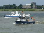 Die WSP Boote 1 und 8 im Einsatz in Duisburg am 3.08.2010.