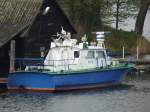 Zu gro fr die Badewanne -     Polizei Boot in Nikolaiken - Masuren am 03.05.2010