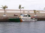 Dieses Patrouillenboot liegt im Hafen von Puerto Rico auf Gran Canaria. Das Foto stammt vom 10.06.2008