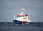 Küstenwachschiff BP 26 Eschwege auf ihrem Seeweg von Neustadt(Holst)nach Warnemünde beim Einlaufen in Warnemünde.09.08.2019