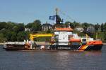Polizeischiff NEUWERK (IMO 9143984 ); Eigner/Betreiber: Schifffahrtspolizei; Datum: 08.05.2026; Aufnahmeort: Elbe/Hafen Hamburg, Deutschland.