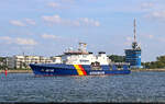 Patrouillenboot BAMBERG (BP 82 | IMO: 9830020 | Fassmer Potsdam-Klasse) zeigt Pr�senz auf der Hanse Sail im Hafen Warnem�nde.