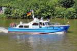 Polizeiboot 12, aufgenommen am Neckar nahe der Schleuse Stuttgart-Hofen, 02.07.2008