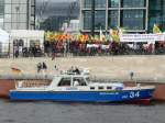 WSP 34  Seeschwalbe  ist zur Sicherung der Anti-Atomkraft-Demo in Berlin eingeteilt, da diese nah an der Spree verläuft und über mehrere Brücken führt. 18.9.2010