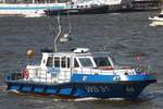 Polizeischiff WS31 (ENI 04810150); Eigner/Betreiber: Polizei Hamburg; Datum: 10.05.2015; Aufnahmeort: Elbe/Hafen Hamburg, Deutschland.