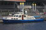 Ehemaliges Polizeischiff KARL (ENI 05105670); Eigner/Betreiber: privat; Datum: 11.06.2025; Aufnahmeort: Elbe/Hafen Hamburg, Deutschland.