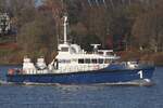 Polizeischiff BÜRGERMEISTER BRAUER WS1 neu (IMO 9984778); Eigner/Betreiber: Polizei Hamburg; Datum: 01.12.2025; Aufnahmeort: Elbe/Hafen Hamburg, Deutschland.