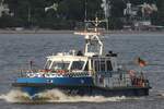 Polizeischiff WS35 (MMSI 211168930); Eigner/Betreiber: Polizei Hamburg; Datum: 08.08.2025; Aufnahmeort: Elbe/Hafen Hamburg, Deutschland.