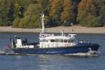 Polizeischiff BÜRGERMEISTER WEICHMANN WS3 (IMO 9984780 ); Eigner/Betreiber: Polizei Hamburg; Datum: 13.10.2025; Aufnahmeort: Elbe/Hafen Hamburg, Deutschland.