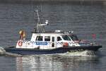 Polizeischiff WS25 (H 3476); Eigner/Betreiber: Polizei Hamburg; Datum: 07.03.2026; Aufnahmeort: Elbe/Hafen Hamburg, Deutschland.