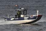 Polizeiboot WS51; Eigner/Betreiber: Polizei Hamburg; Datum: 12.03.2026; Aufnahmeort: Elbe/Hafen Hamburg, Deutschland.