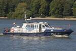 Polizeischiff WS31 (ENI 04810150); Eigner/Betreiber: Polizei Hamburg; Datum: 22.09.2026; Aufnahmeort: Elbe/Hafen Hamburg, Deutschland.