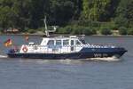 Polizeischiff WS35 (ENI 04810160); Eigner/Betreiber: Polizei Hamburg; Datum: 29.07.2026; Aufnahmeort: Elbe/Hafen Hamburg, Deutschland.