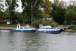 Wasserschutzpolizeiboote des Landes Hessen am 20.10.2014 in Mainz-Kastel. 