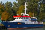 Fassmer Kstenstreifenboot  Damerow  im Hafen von Khlungsborn.