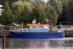 Polizeiboot  Freesendorf  auf dem Ryck in Greifswald-Wieck, 22.09.2016