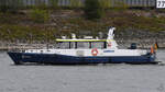 WSP 8 der Wasserschutzpolizei NRW auf dem Rhein. (Duisburg, August 2022)